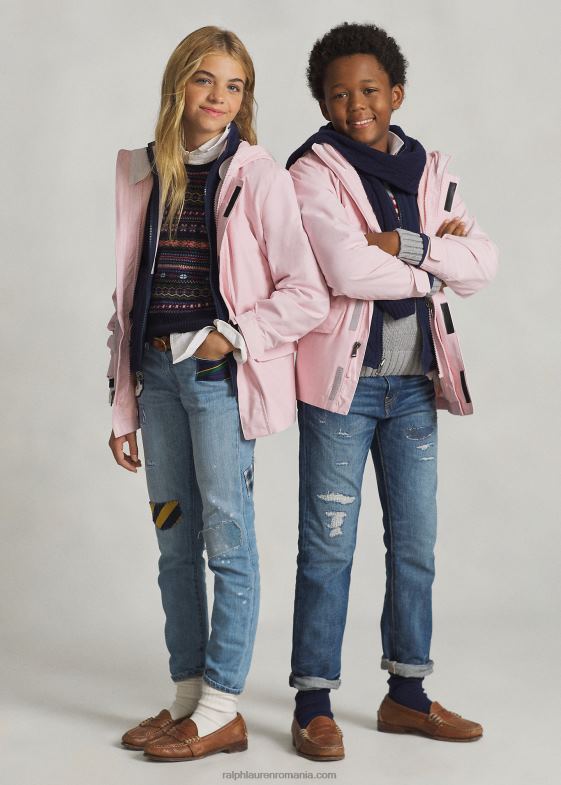 nuanță de roz copii Ralph Lauren jachetă utilitare hidrofugă p-layer 1 046886009