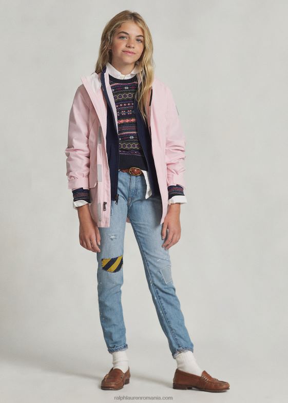 nuanță de roz copii Ralph Lauren jachetă utilitare hidrofugă p-layer 1 046886009