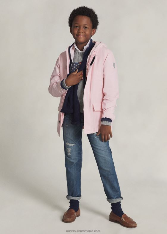 nuanță de roz copii Ralph Lauren jachetă utilitare hidrofugă p-layer 1 046886009