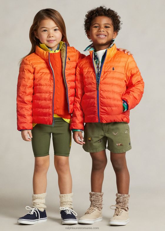 ombre/desert khaki copii Ralph Lauren jachetă reversibilă p-layer 2 046886431