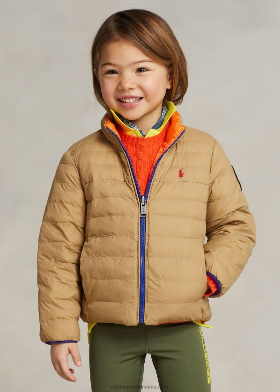 ombre/desert khaki copii Ralph Lauren jachetă reversibilă p-layer 2 046886431