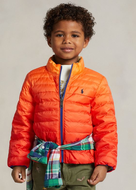 ombre/desert khaki copii Ralph Lauren jachetă reversibilă p-layer 2 046886431