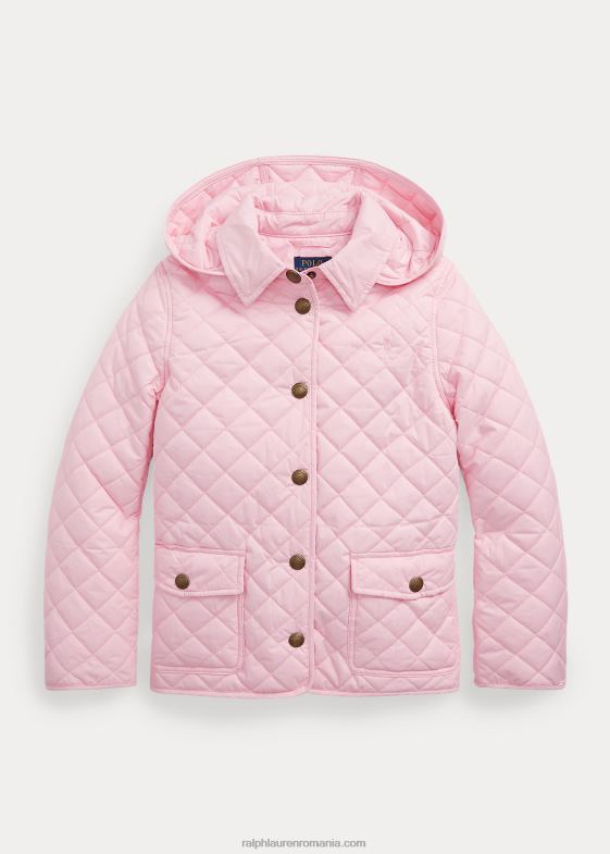 roz carmel copii Ralph Lauren jachetă barn matlasată rezistentă la apă 046887490