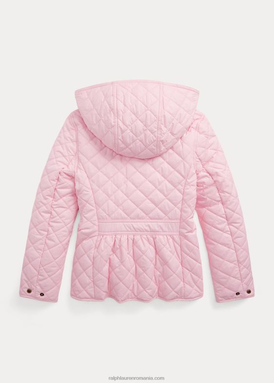 roz carmel copii Ralph Lauren jachetă barn matlasată rezistentă la apă 046887490