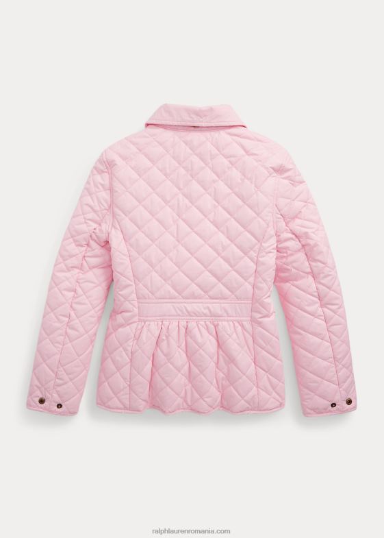roz carmel copii Ralph Lauren jachetă barn matlasată rezistentă la apă 046887490
