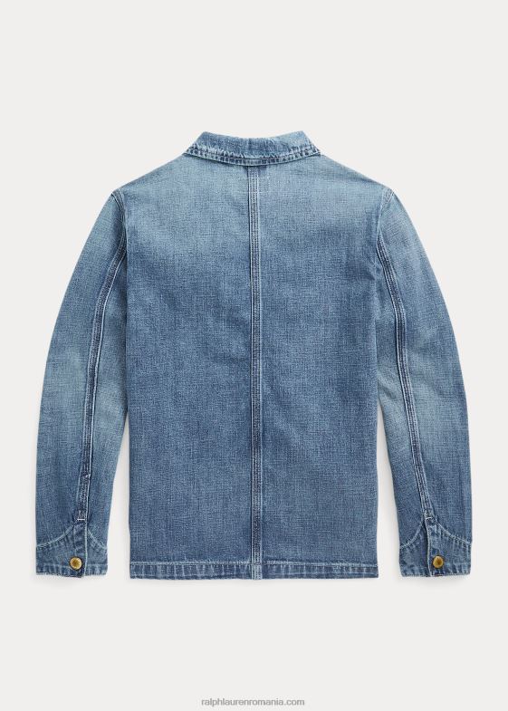 spălare gannon copii Ralph Lauren jachetă din denim de bumbac 046886591