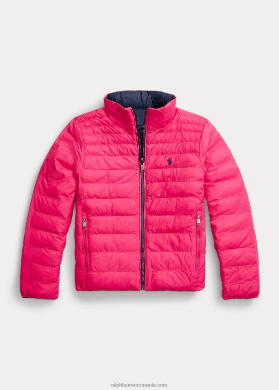 sport roz/newport bleumarin copii Ralph Lauren jachetă reversibilă p-layer 2 046886655