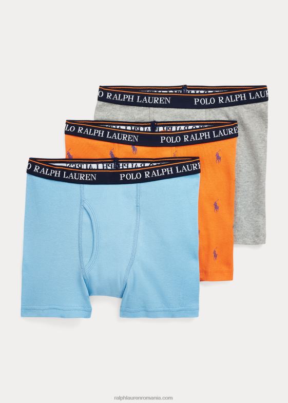 multi copii Ralph Lauren Boxer din bumbac cu nervuri pachet de 3 046886399