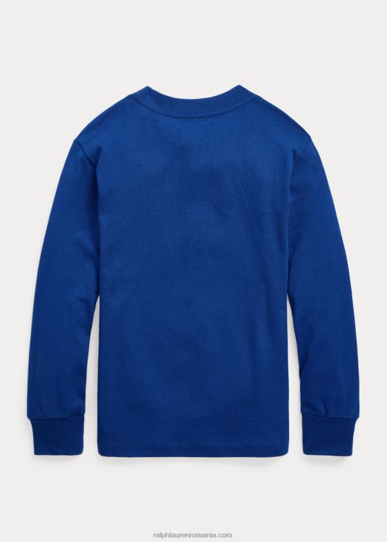 stea de safir copii Ralph Lauren tricou cu mânecă lungă din tricou cu logo 046886461