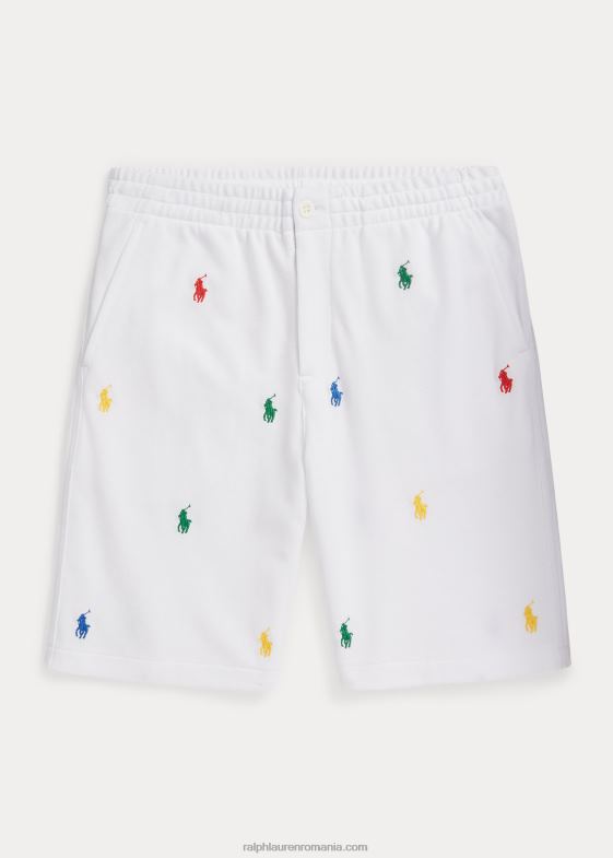 alb copii Ralph Lauren polo prepster bumbac plasă scurtă 046885995