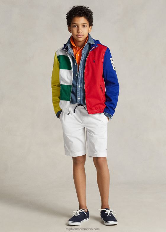 alb copii Ralph Lauren scurt chino cu șnur 046885641