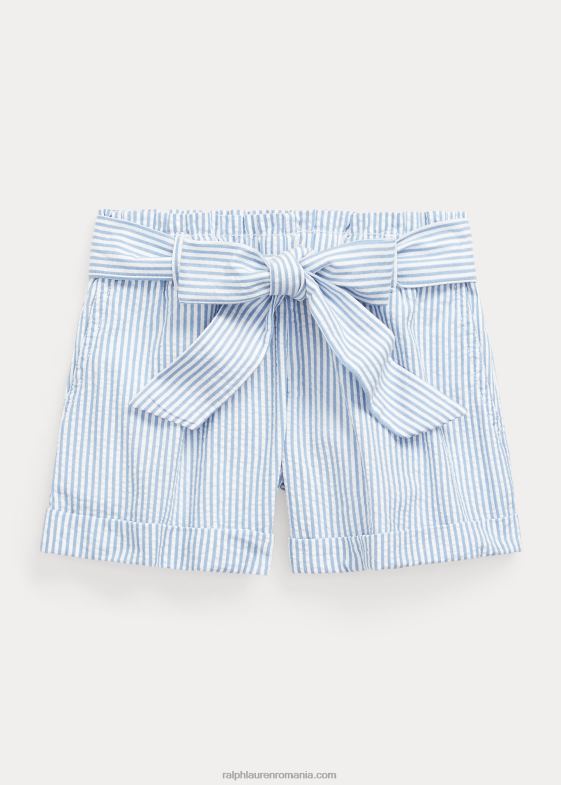 albastru alb copii Ralph Lauren scurt din bumbac seersucker 046889961