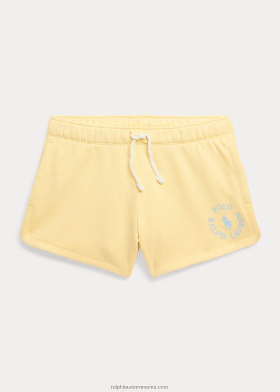 galben portic copii Ralph Lauren logo mare ponei scurt terry 046887053