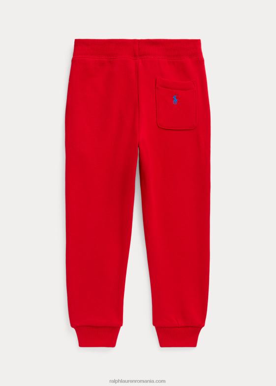 200 rl roșu copii Ralph Lauren pantaloni de jogger cu fleece cu logo 046886452