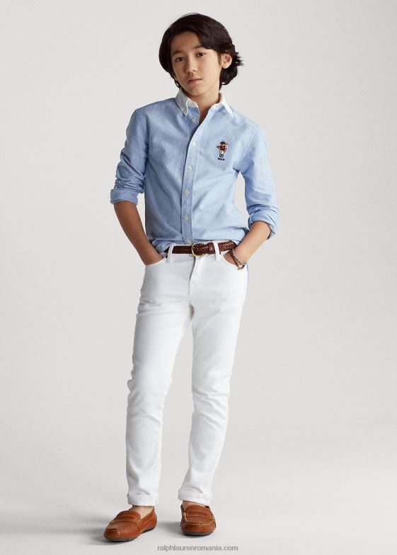 cohen alb copii Ralph Lauren blugi slim stretch sullivan 046886012