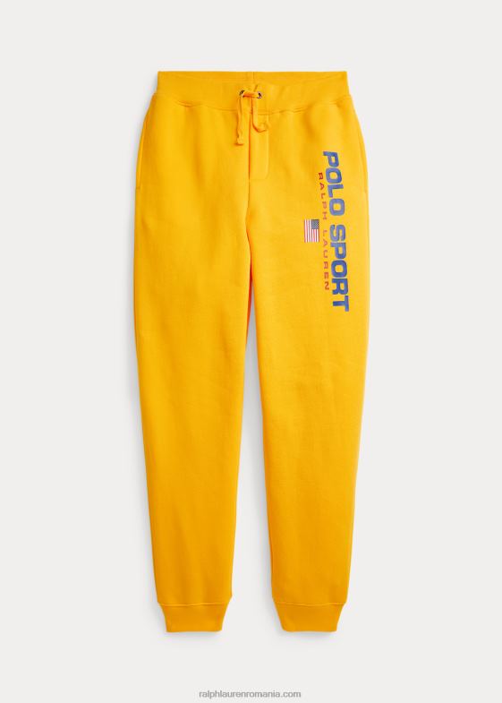 furtună galbenă copii Ralph Lauren pantalon de jogger polo sport fleece 046886135