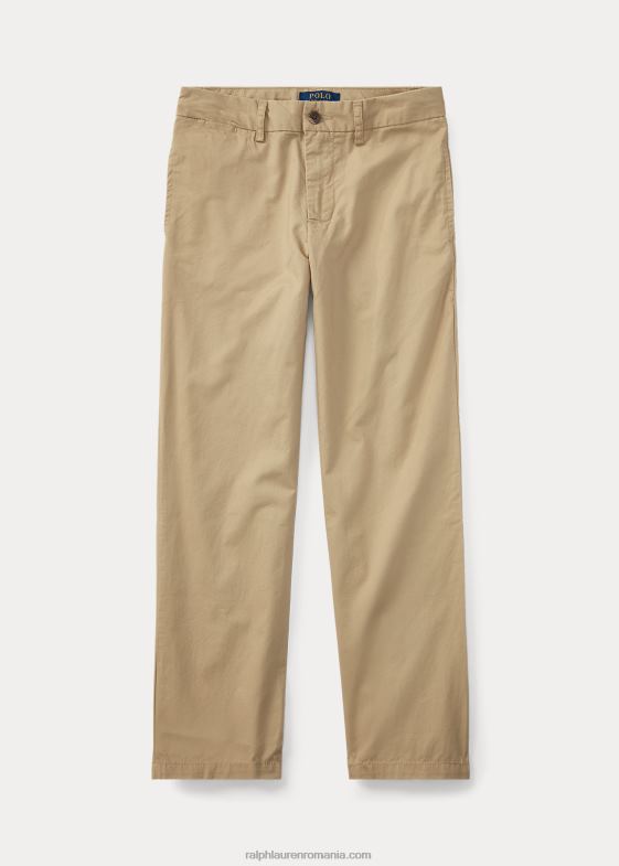 kaki clasic copii Ralph Lauren pantaloni din twill flex abraziune cu potrivire dreaptă 046885981