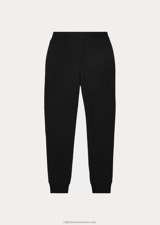 negru copii Ralph Lauren pantalon de jogger din lână 046886051