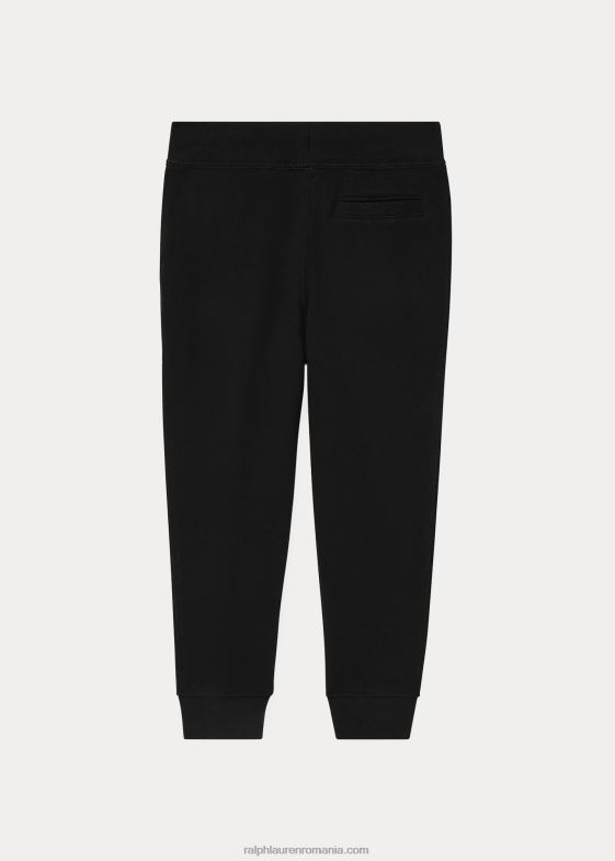negru copii Ralph Lauren pantalon de jogger din lână 046889808