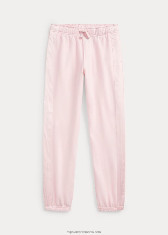 roz salcam copii Ralph Lauren pantalon de jogger din lână în dungi 046887607