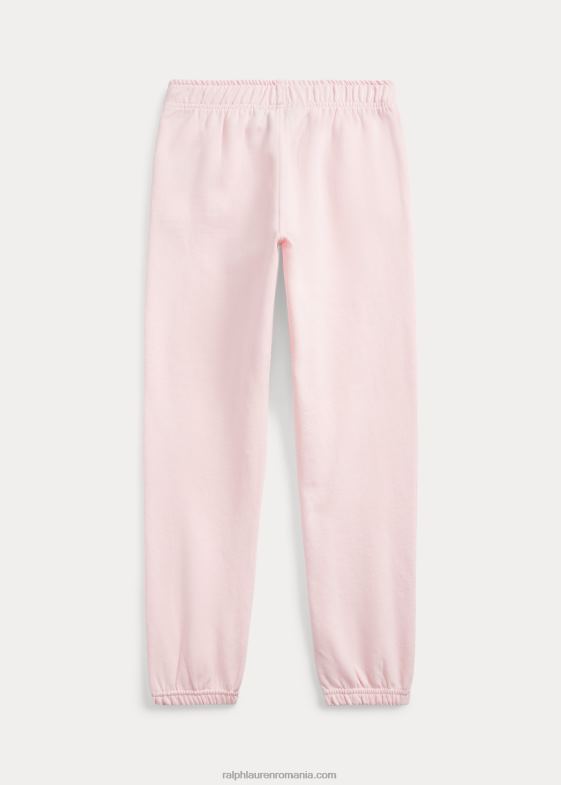 roz salcam copii Ralph Lauren pantalon de jogger din lână în dungi 046887607