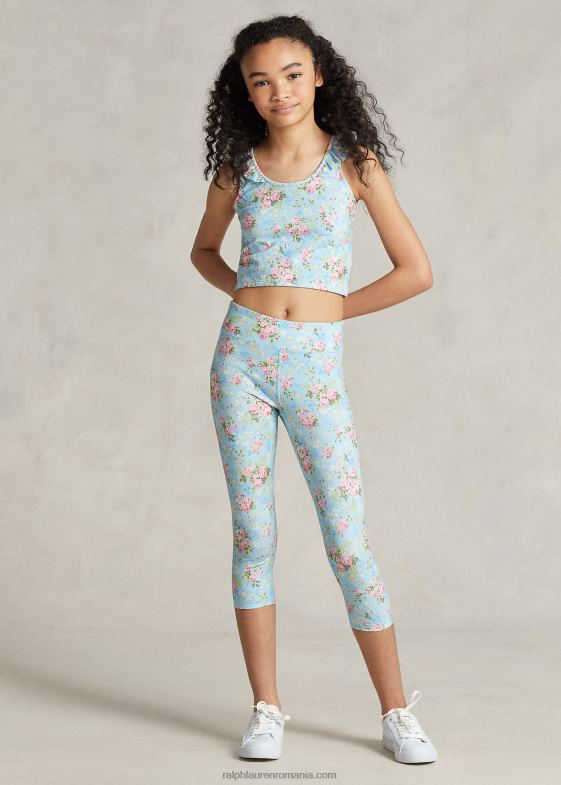 rylee floral copii Ralph Lauren jambiere din jerse de performanță florale 046886724