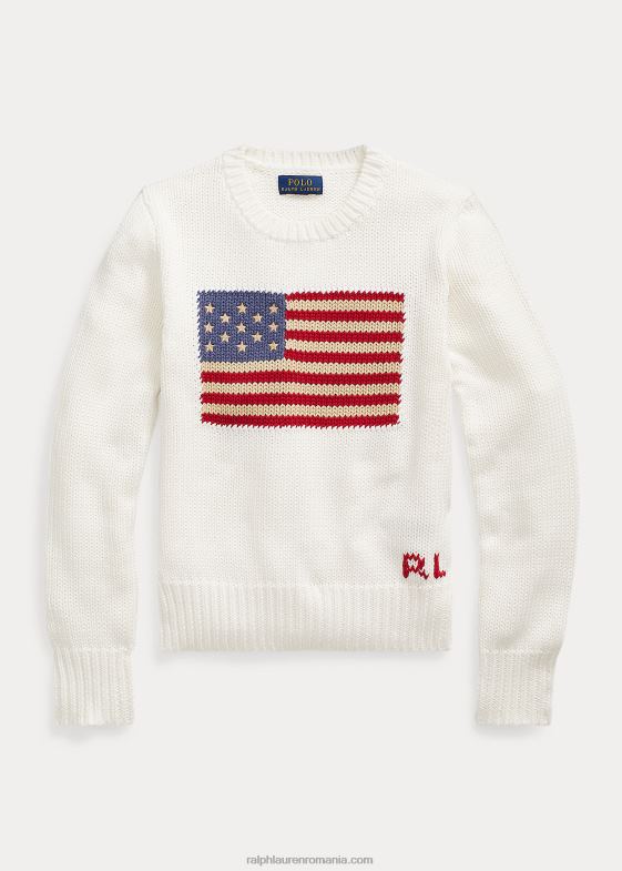 nevis copii Ralph Lauren pulover din bumbac steag 046887232