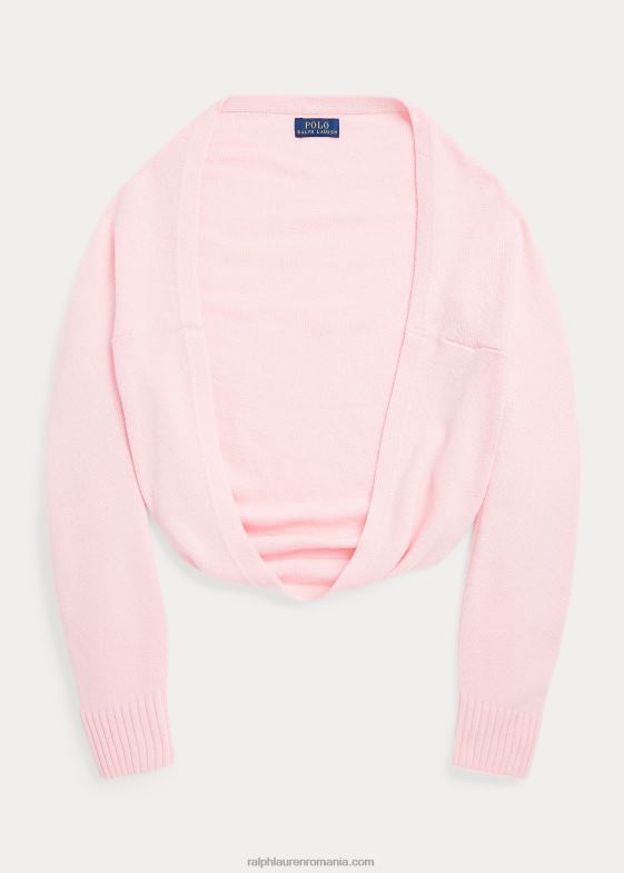 nisip roz copii Ralph Lauren cardigan decupat din umeri 046887504