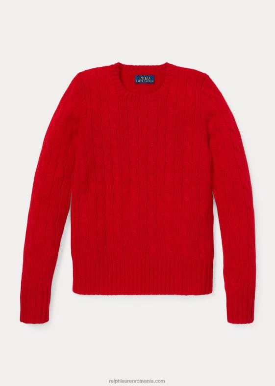 rl 2000 rosu copii Ralph Lauren pulover din cașmir din tricot cablu 046887201