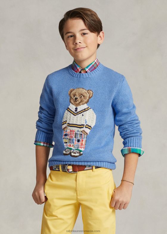 ursul moale regal preppy copii Ralph Lauren pulover din bumbac ursuleț polo 046885986
