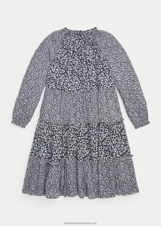 chloe/camille floral copii Ralph Lauren rochie din tifon cu etaje florale 046887609