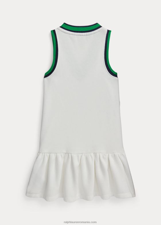 deckwash alb copii Ralph Lauren rochie din lână cu dungi de greier 046889963