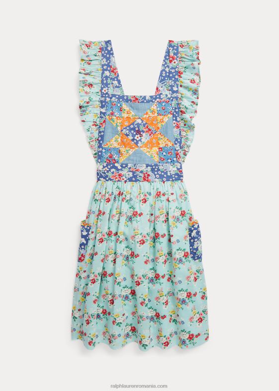 floral copii Ralph Lauren rochie florală din bumbac mozaic 046887091