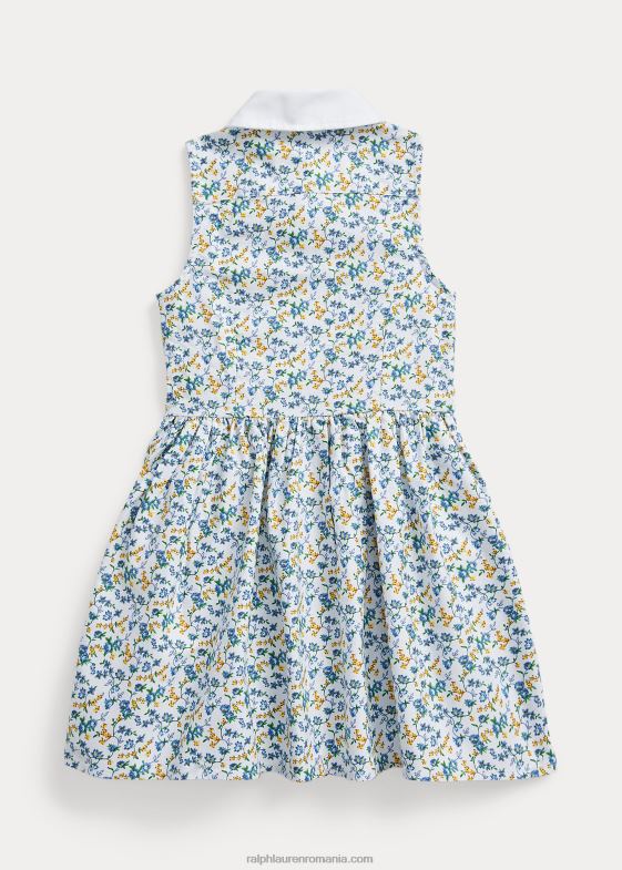 harper ditsy copii Ralph Lauren rochie cămașă oxford din bumbac floral 046887345