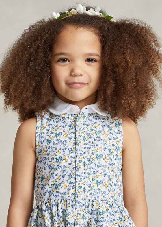 harper ditsy copii Ralph Lauren rochie cămașă oxford din bumbac floral 046887345