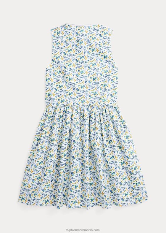 harper ditsy copii Ralph Lauren rochie cămașă oxford din bumbac floral 046887524