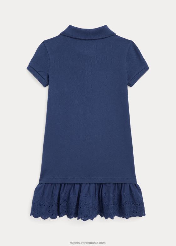 marina rustica copii Ralph Lauren rochie polo din plasă elastică cu ochiuri 046887394