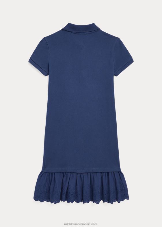 marina rustica copii Ralph Lauren rochie polo din plasă elastică cu ochiuri 046887559