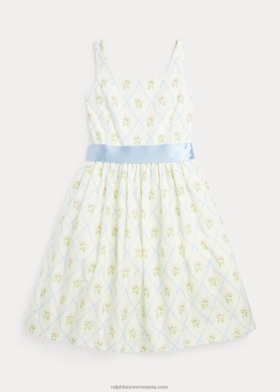spalier megan copii Ralph Lauren rochie florală din amestec de mătase dud 046887516