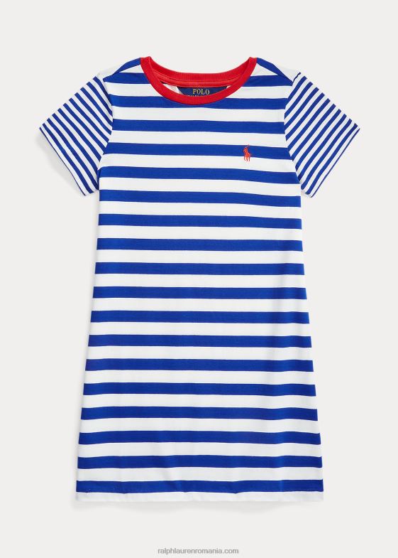 stea de safir copii Ralph Lauren rochie tricou din jerseu de bumbac cu dungi 046886797