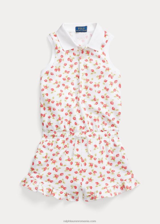 imprimeu mic de căpșuni copii Ralph Lauren salopetă polo din plasă elastică de căpșuni 046886807