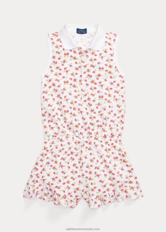 imprimeu mic de căpșuni copii Ralph Lauren salopetă polo din plasă elastică de căpșuni 046889983
