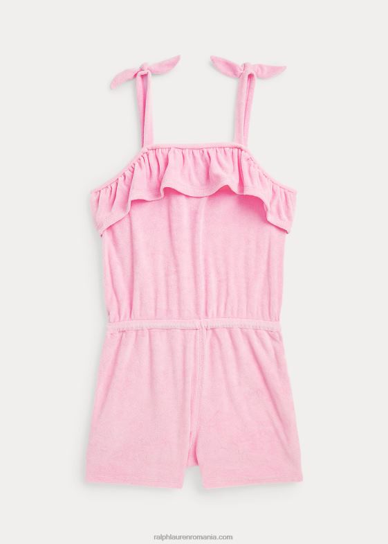 roz carmel copii Ralph Lauren salopetă cu volane din amestec de bumbac 046887150