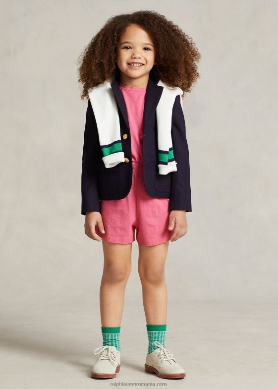 roz desert copii Ralph Lauren salopeta din jerseu de bumbac 046887357