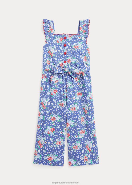 codie floral copii Ralph Lauren salopetă din poplin din bumbac floral 046886831