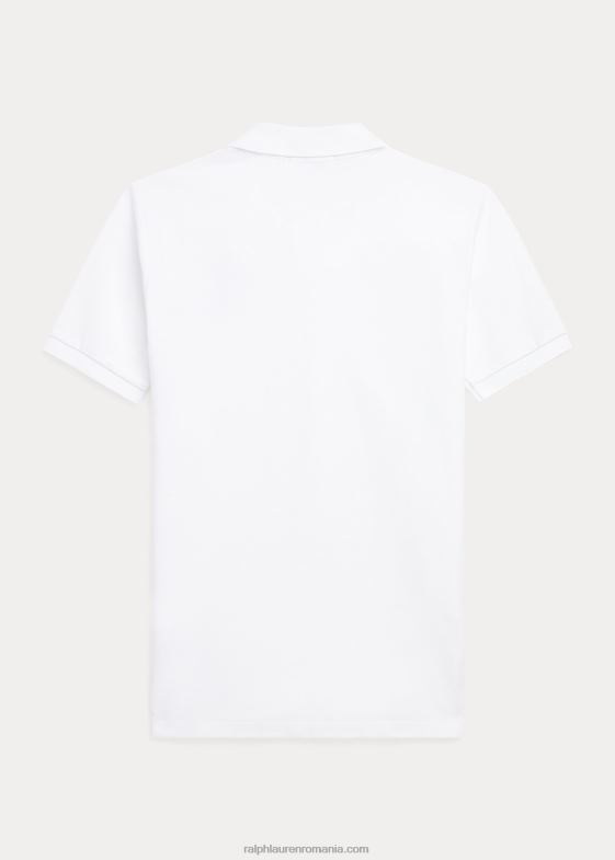 alb copii Ralph Lauren cămașă polo din plasă de bumbac ursuleț polo 046886638