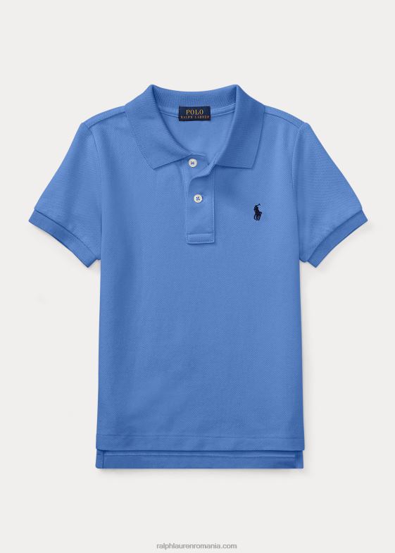 albastru copii Ralph Lauren iconicul tricou polo din plasă 046885677