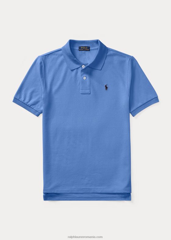 albastru copii Ralph Lauren iconicul tricou polo din plasă 046886024