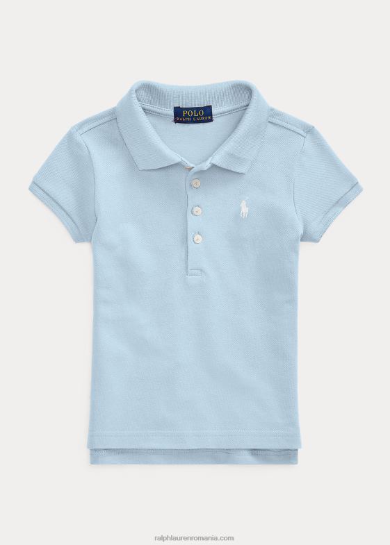 albastru de birou copii Ralph Lauren Tricou polo din bumbac elastic 046886787