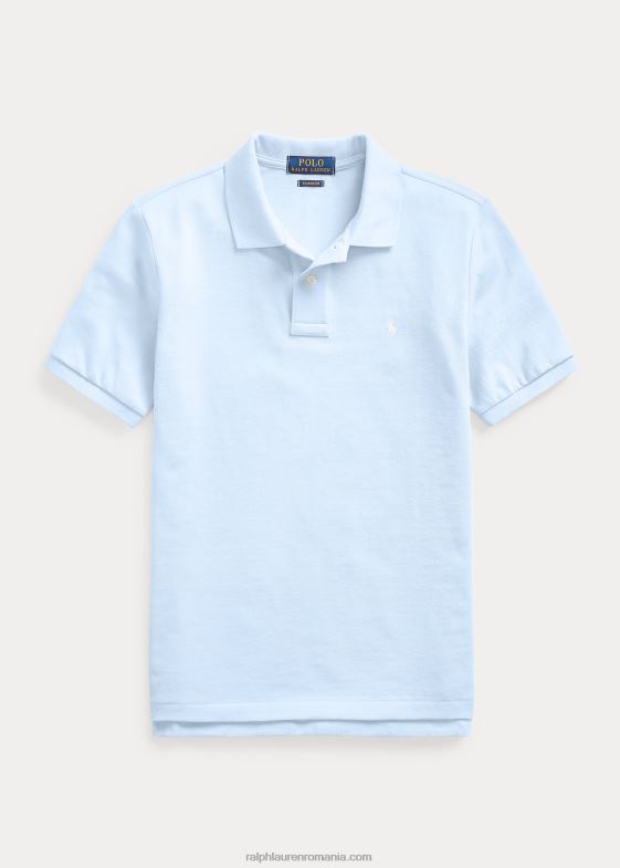 albastru de birou copii Ralph Lauren iconicul tricou polo din plasă 046886022